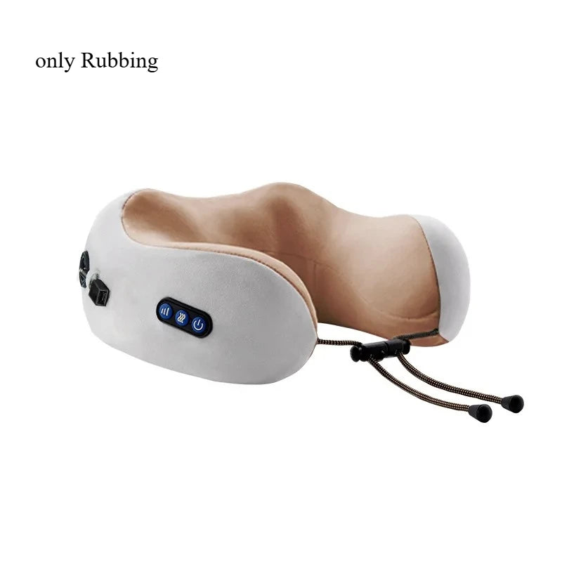U-shaped Neck Massage Pillow Rubbing Heating Vibration Kneading Electric Neck and Shoulder Massage Protection Relaxing Massager