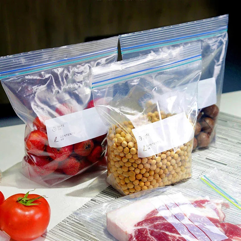 Sealed Food Storage Bags – PE Ziplock Bags for Vegetables, Fruits & Fridge Organization