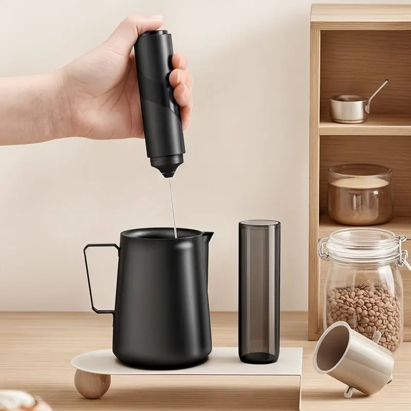 1 set of AA battery powered electric milk frother, milk frother, coffee mixer, portable jam maker, cake cream mixer
