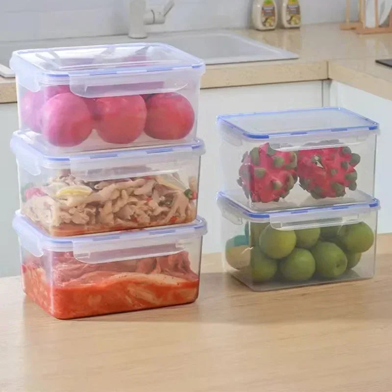 Rectangular Food Storage Containers with Lids – Food Grade, Microwave & Fridge Safe, 500ml to 2500ml