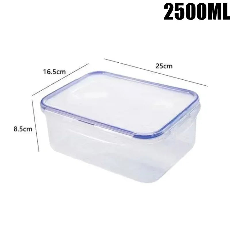 Rectangular Food Storage Containers with Lids – Food Grade, Microwave & Fridge Safe, 500ml to 2500ml
