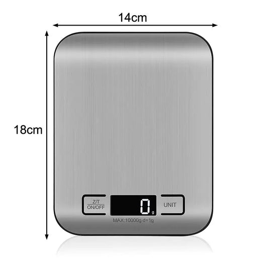 NEW!Digital Kitchen Scale LED Display Stainless Steel Panel Electronic Scales Home Jewelry Food Snacks Weighing Baking Tools