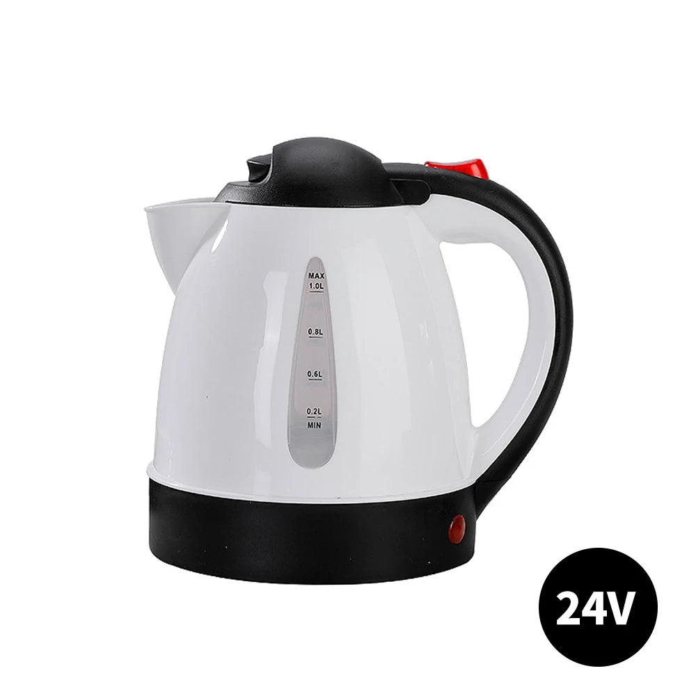 Portable Car Electric Kettle 1000ML – 12V/24V Fast Heating Travel Water Boiler for Coffee & Tea