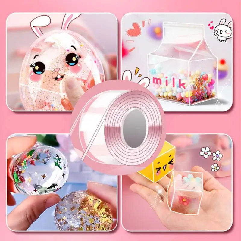 DIY Nano Bubble Tape Kit – Creative Stress Relief Toy with Accessories for Kids & Teens