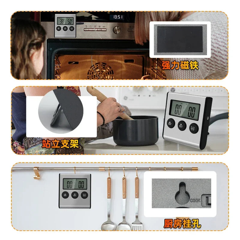 TP700 Digital Wireless Food Thermometer – BBQ, Oven & Meat Temperature Probe with Timer