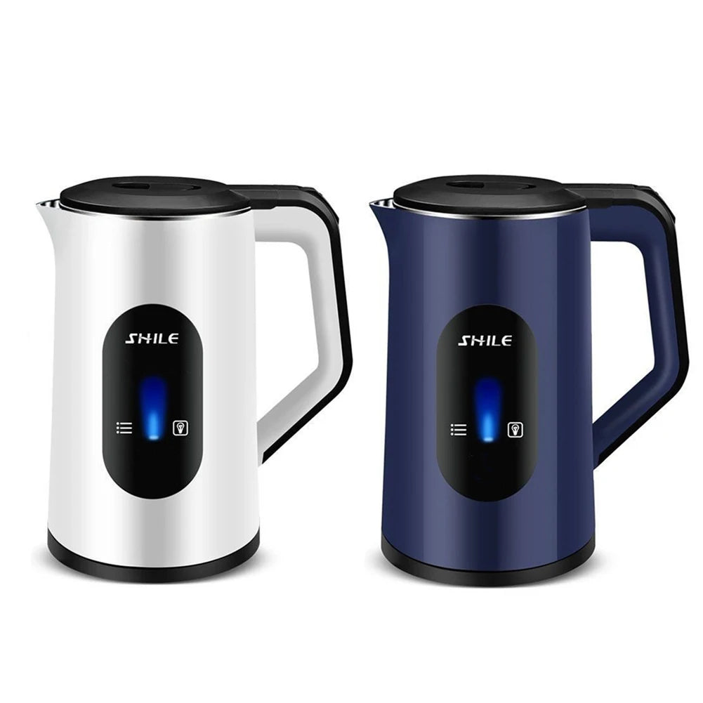 2.2L Stainless Steel Electric Kettle – 1500W Fast Boil, Auto Shut-Off, 360° Cordless Base