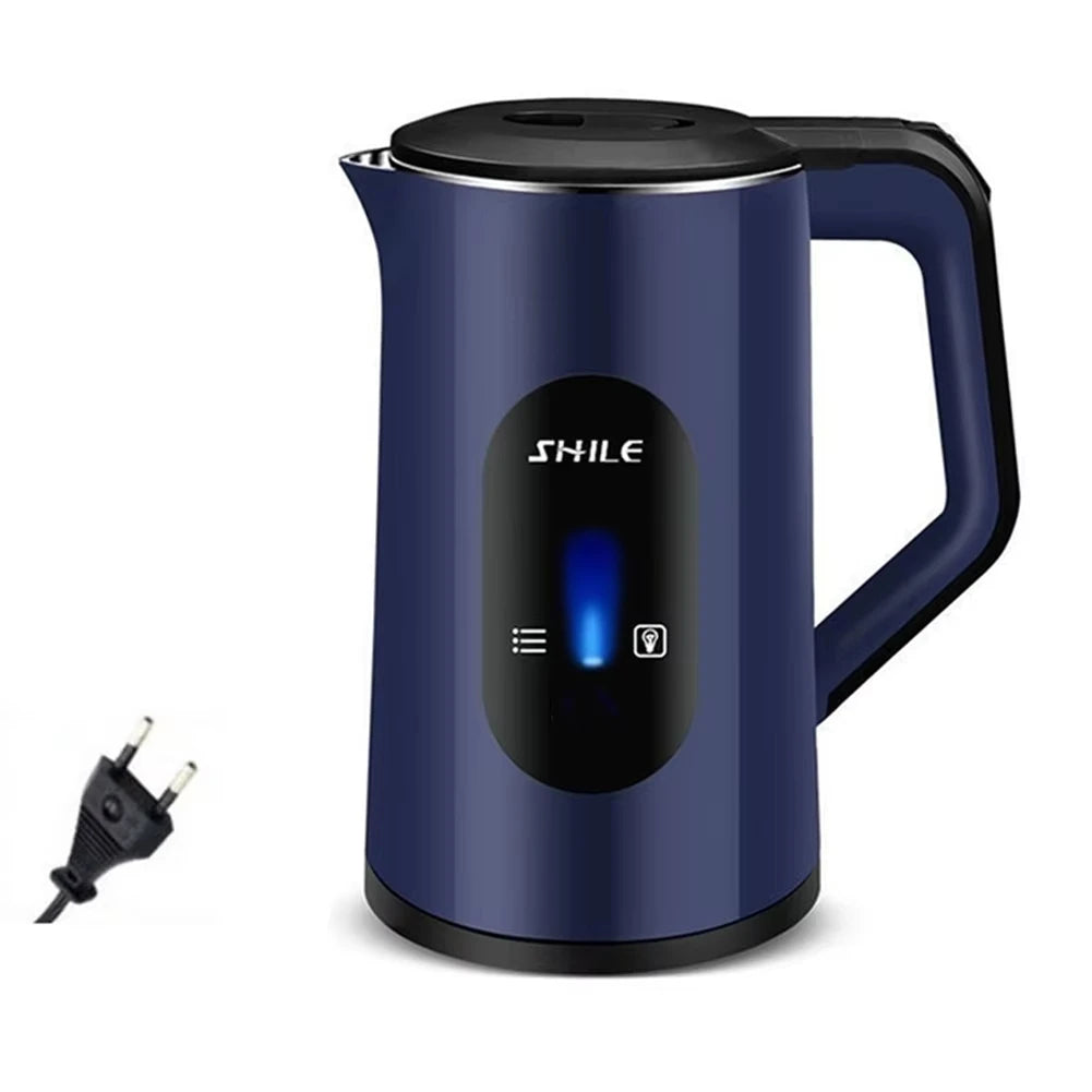 2.2L Stainless Steel Electric Kettle – 1500W Fast Boil, Auto Shut-Off, 360° Cordless Base