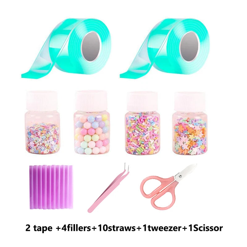 DIY Nano Bubble Tape Kit – Creative Stress Relief Toy with Accessories for Kids & Teens
