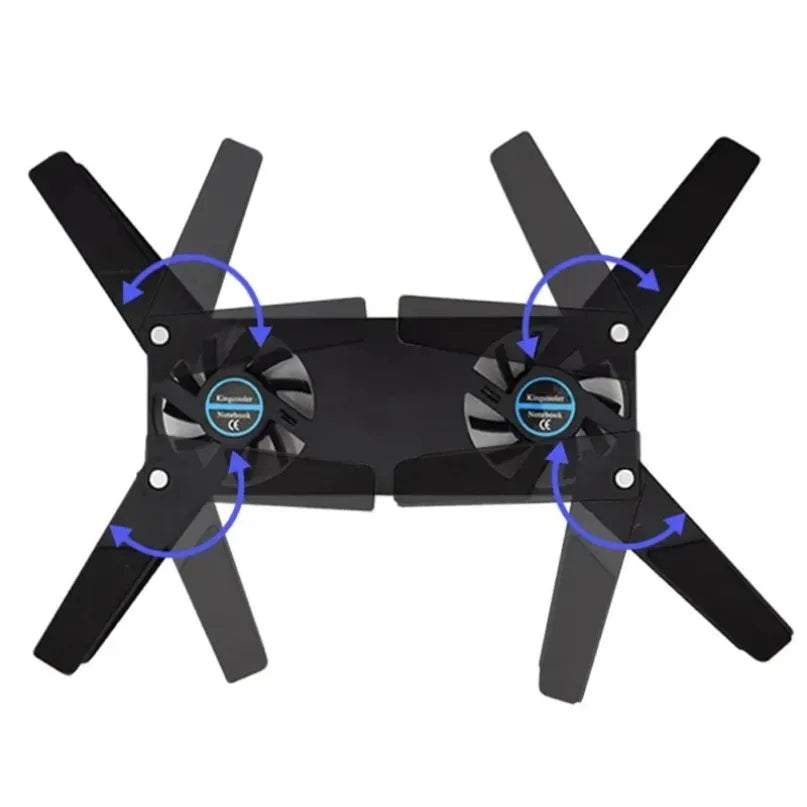Smart Dual-Fan Laptop Cooling Pad ✅
