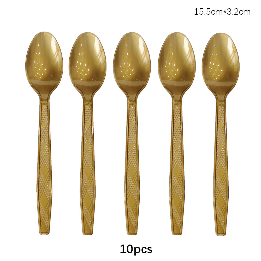 Disposable Cutlery Set – Colorful Knife, Fork & Spoon for Parties, Weddings & Events