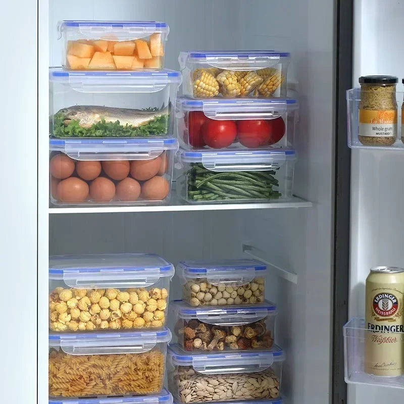 Rectangular Food Storage Containers with Lids – Food Grade, Microwave & Fridge Safe, 500ml to 2500ml