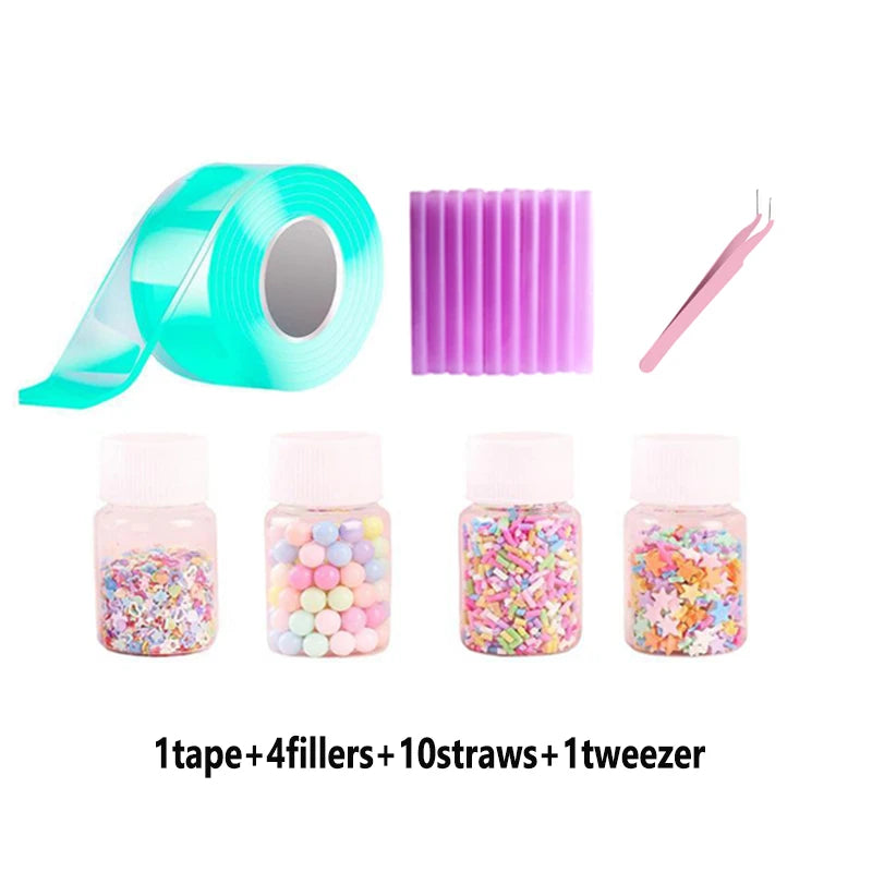 DIY Nano Bubble Tape Kit – Creative Stress Relief Toy with Accessories for Kids & Teens