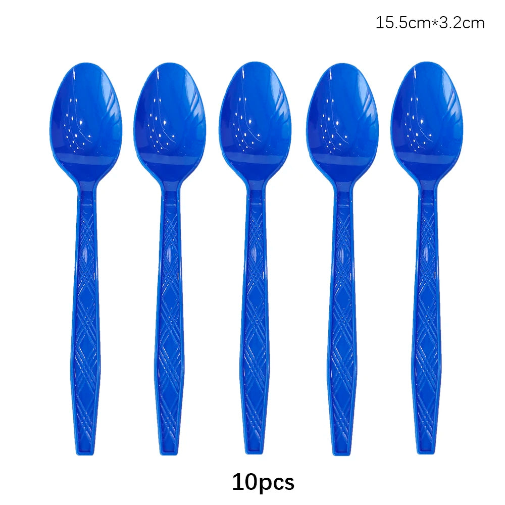 Disposable Cutlery Set – Colorful Knife, Fork & Spoon for Parties, Weddings & Events