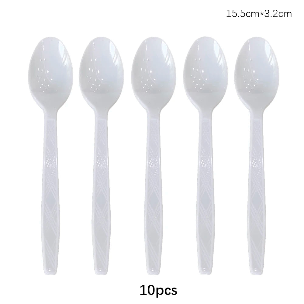 Disposable Cutlery Set – Colorful Knife, Fork & Spoon for Parties, Weddings & Events