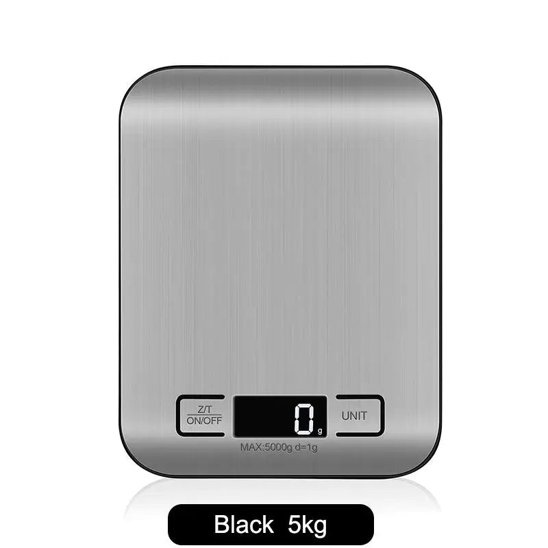 NEW!Digital Kitchen Scale LED Display Stainless Steel Panel Electronic Scales Home Jewelry Food Snacks Weighing Baking Tools
