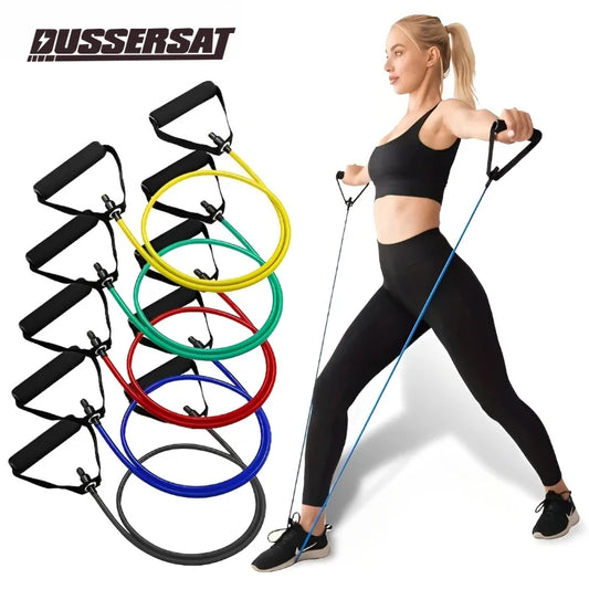 Resistance Bands With Handles, Exercise Bands, Workout Bands With Handles For Men Women, Strength Training Equipment At Home