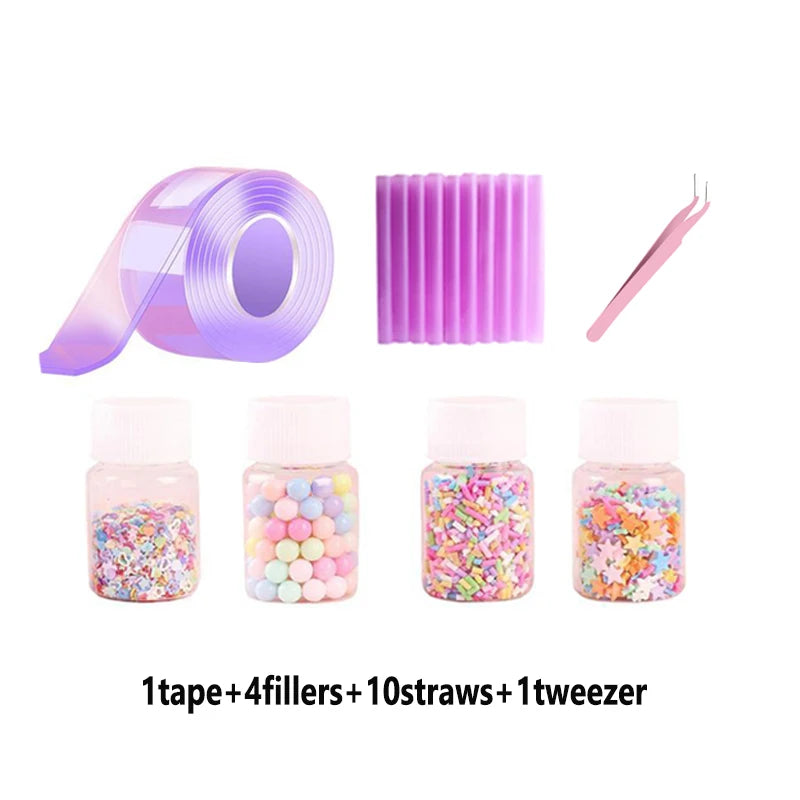 DIY Nano Bubble Tape Kit – Creative Stress Relief Toy with Accessories for Kids & Teens
