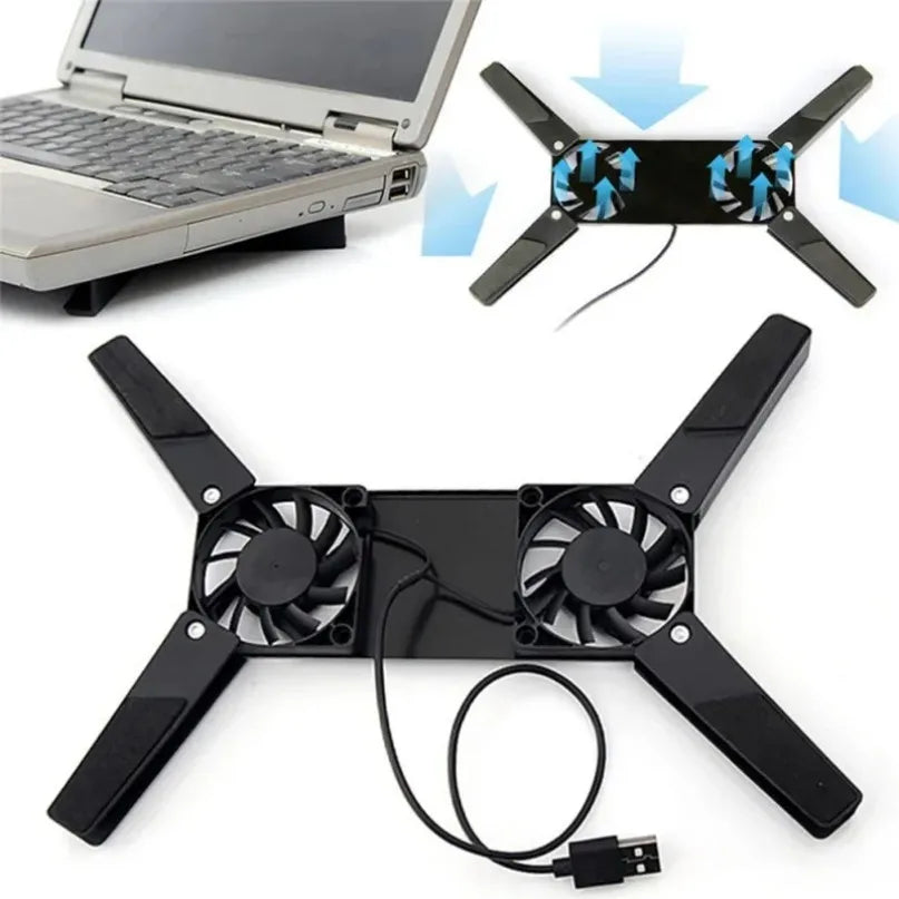 Smart Dual-Fan Laptop Cooling Pad ✅