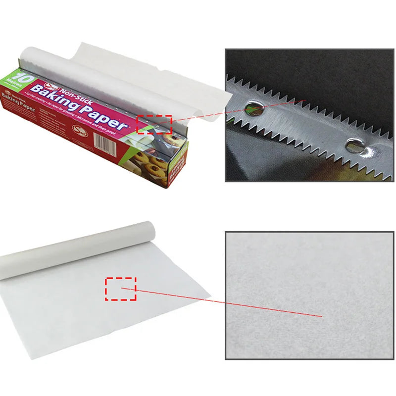 Non-Stick Parchment Baking Paper – Food Grade Silicone Oil Paper for Oven, BBQ & Steamer, 5m to 35m