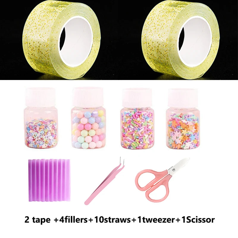 DIY Nano Bubble Tape Kit – Creative Stress Relief Toy with Accessories for Kids & Teens