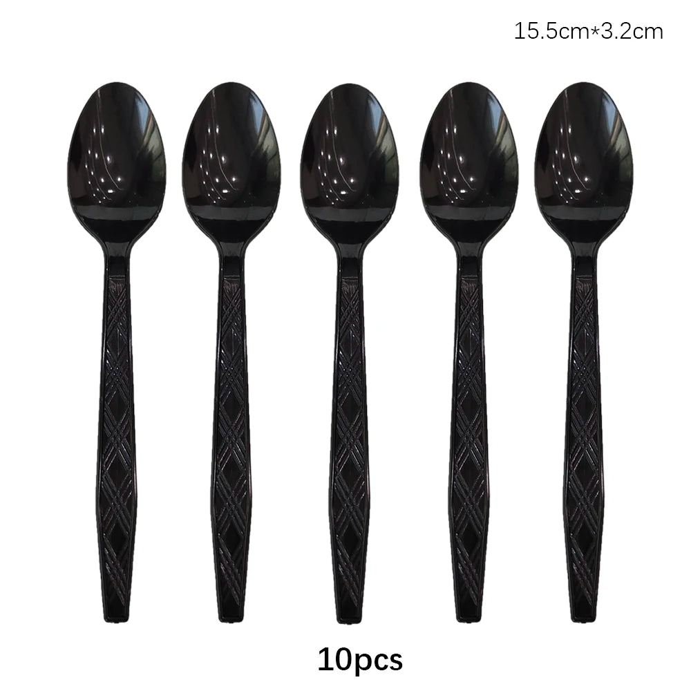 Disposable Cutlery Set – Colorful Knife, Fork & Spoon for Parties, Weddings & Events