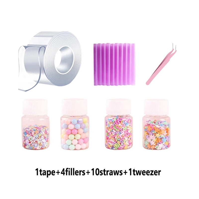 DIY Nano Bubble Tape Kit – Creative Stress Relief Toy with Accessories for Kids & Teens