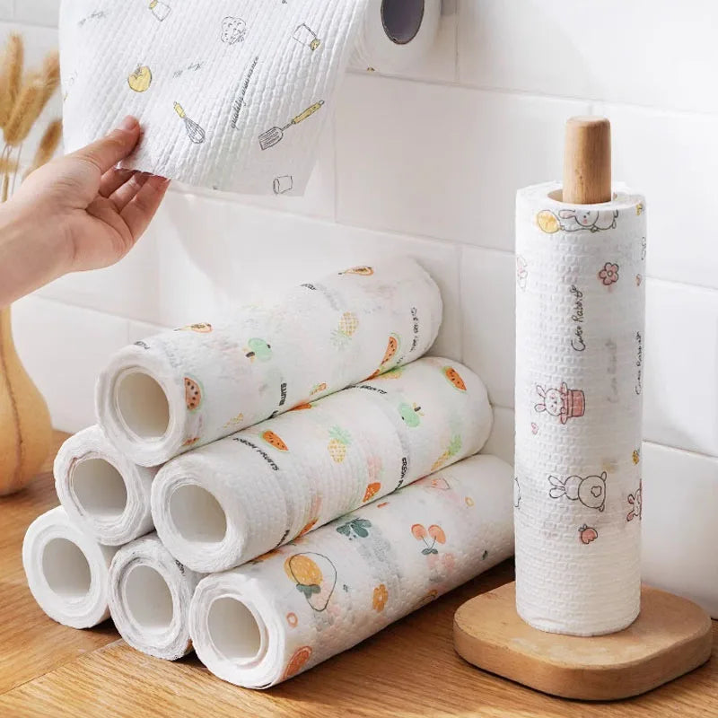 Disposable Non-Woven Cleaning Cloths – Reusable, Non-Stick & Oil-Resistant Kitchen Wipes