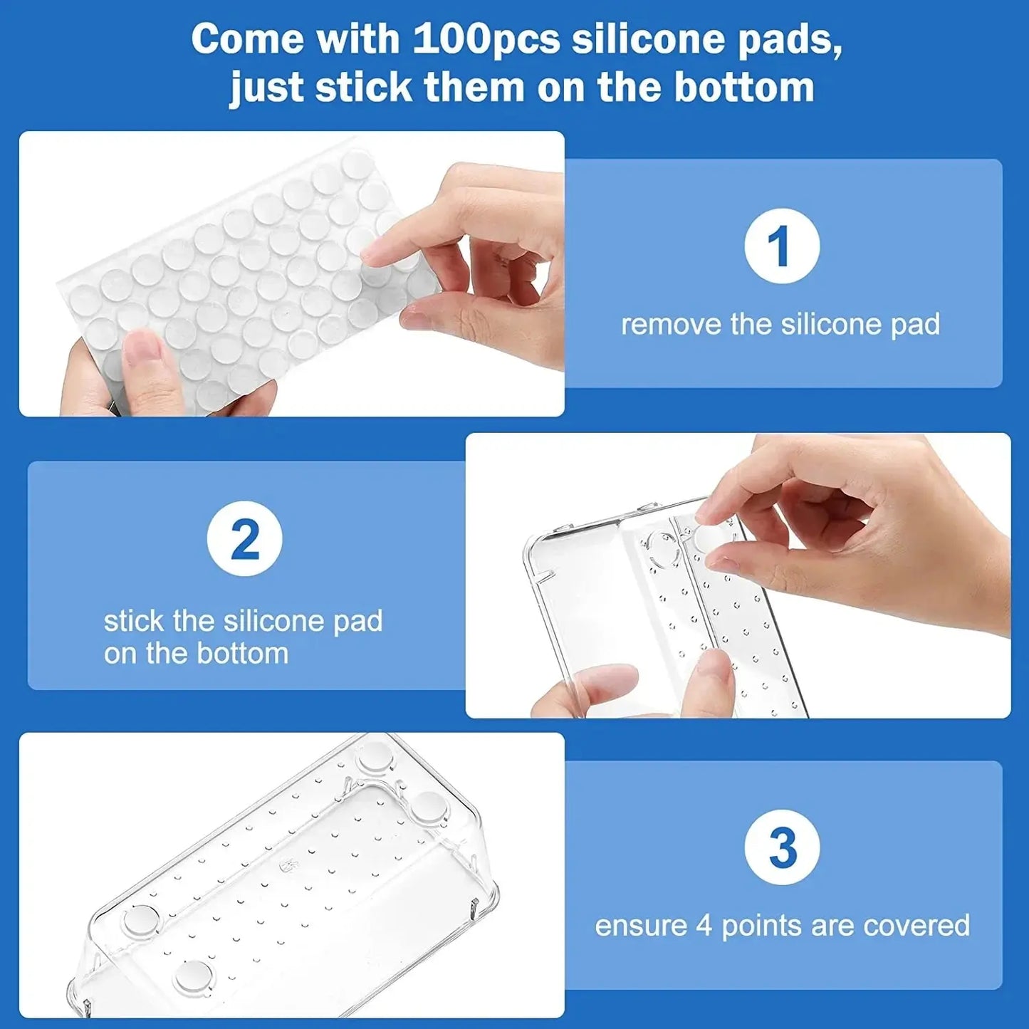 Clear Drawer Organizer Set – 7 or 14 Pcs Plastic Desk Dividers for Makeup, Jewelry & Office