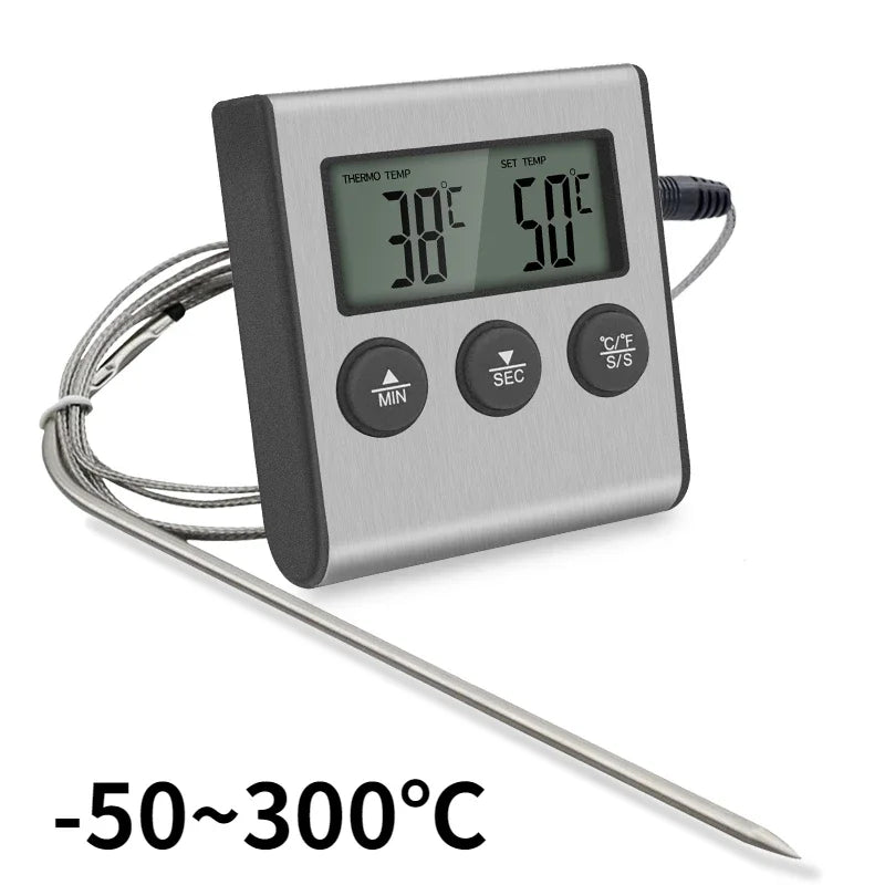 TP700 Digital Wireless Food Thermometer – BBQ, Oven & Meat Temperature Probe with Timer