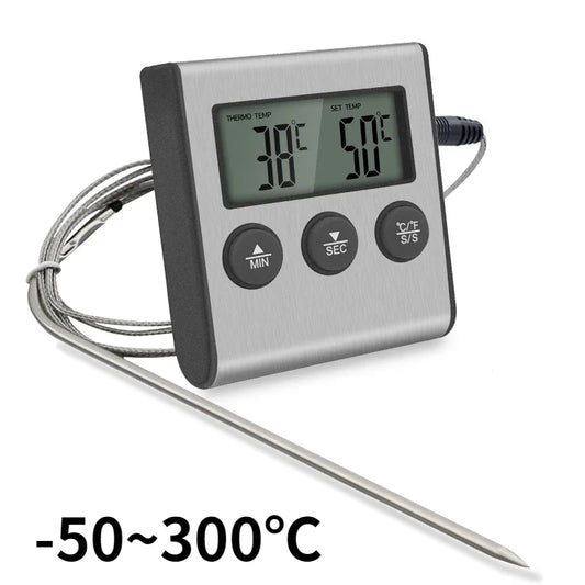 TP700 Digital Wireless Food Thermometer – BBQ, Oven & Meat Temperature Probe with Timer