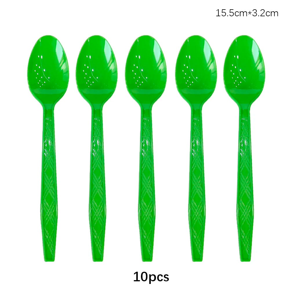 Disposable Cutlery Set – Colorful Knife, Fork & Spoon for Parties, Weddings & Events