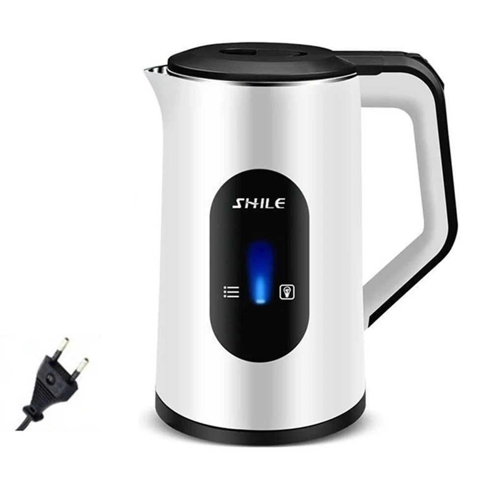 2.2L Stainless Steel Electric Kettle – 1500W Fast Boil, Auto Shut-Off, 360° Cordless Base