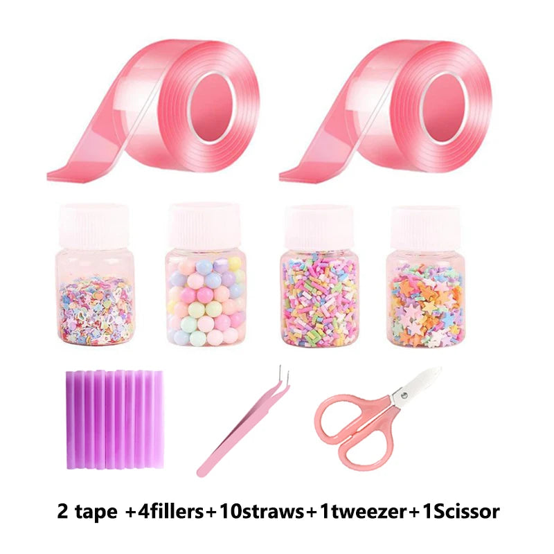 DIY Nano Bubble Tape Kit – Creative Stress Relief Toy with Accessories for Kids & Teens