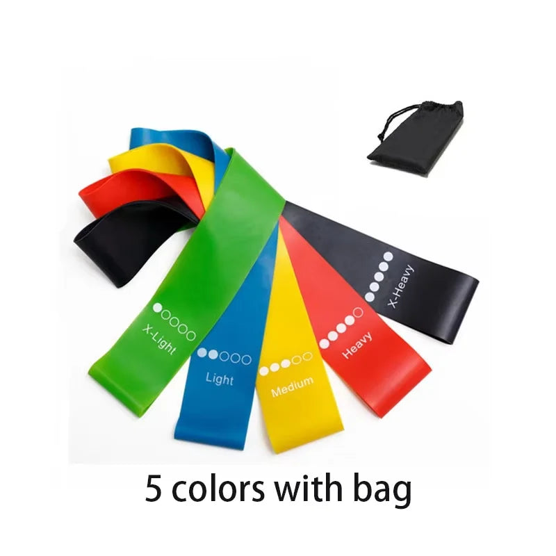 TPE Resistance Bands Set – 5 Levels for Strength Training, Yoga & Home Workouts
