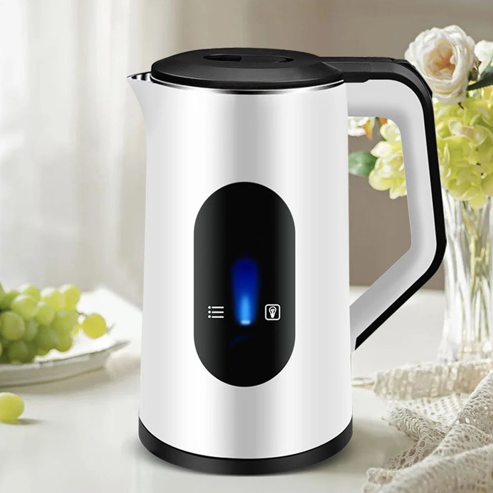 2.2L Stainless Steel Electric Kettle – 1500W Fast Boil, Auto Shut-Off, 360° Cordless Base