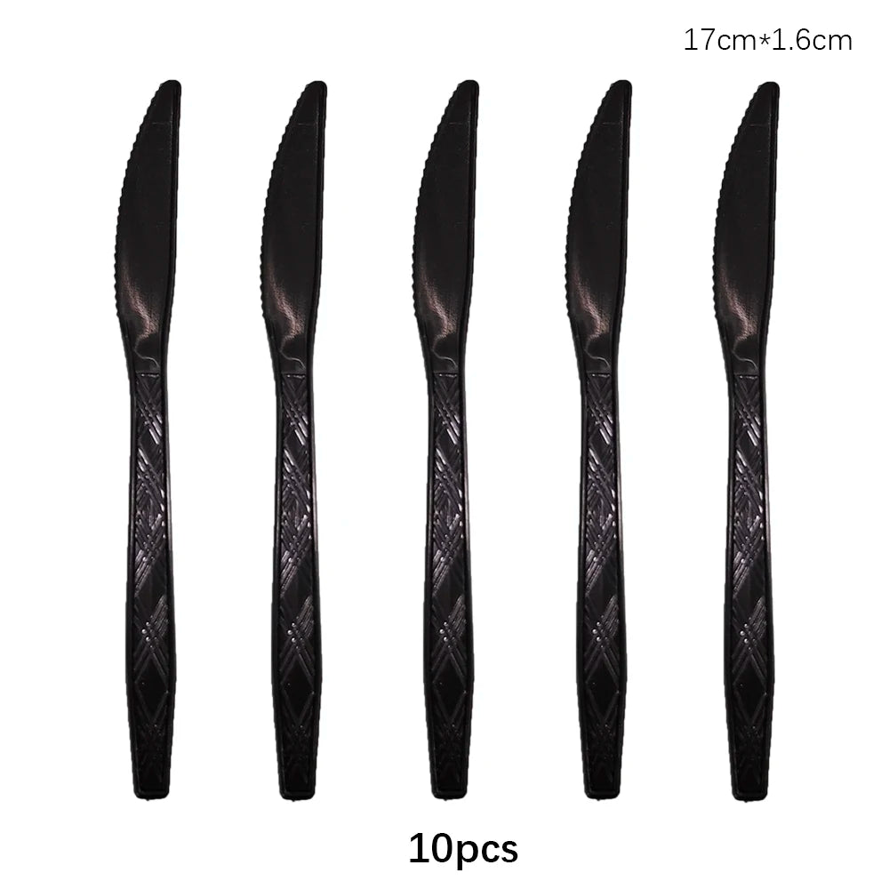 Disposable Cutlery Set – Colorful Knife, Fork & Spoon for Parties, Weddings & Events