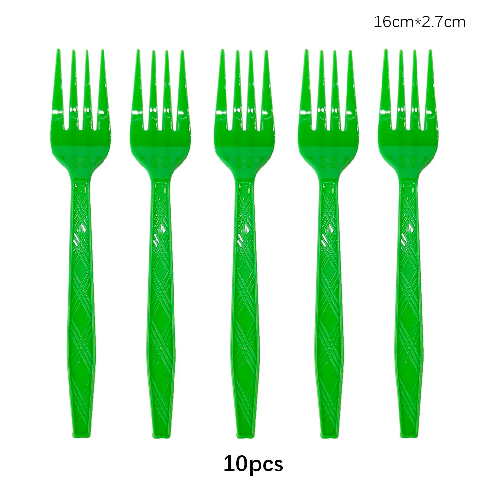 Disposable Cutlery Set – Colorful Knife, Fork & Spoon for Parties, Weddings & Events