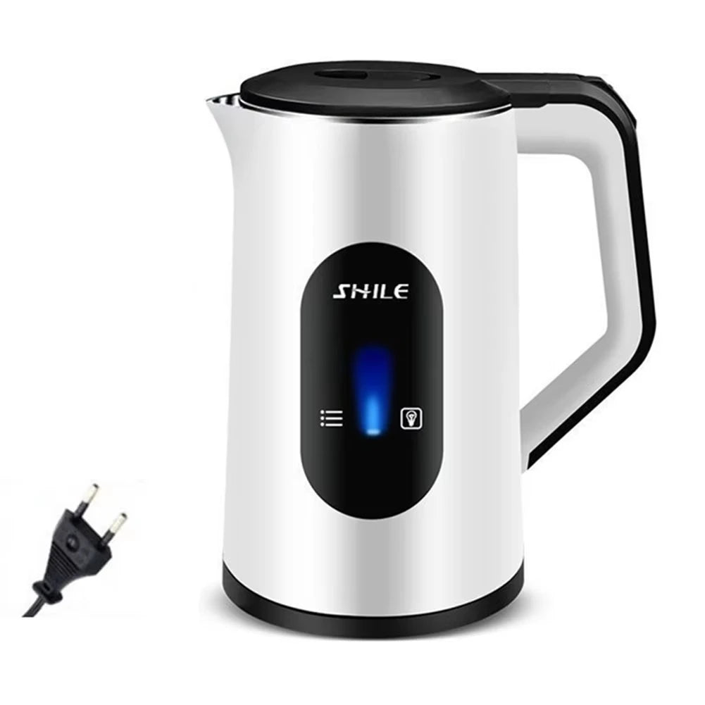 2.2L Stainless Steel Electric Kettle – 1500W Fast Boil, Auto Shut-Off, 360° Cordless Base