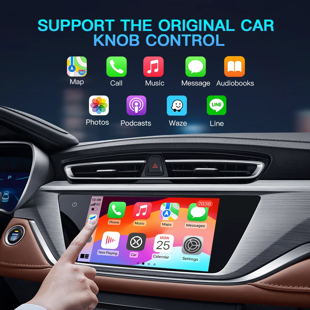 Wireless CarPlay & Android Auto Adapter for Geely – USB Plug & Play for Tugella, Monjaro, Atlas Pro & More