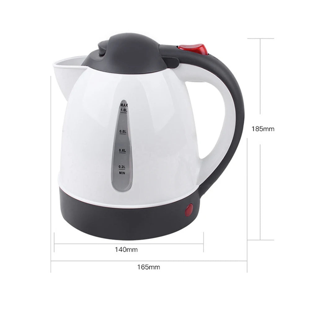 Portable Car Electric Kettle 1000ML – 12V/24V Fast Heating Travel Water Boiler for Coffee & Tea