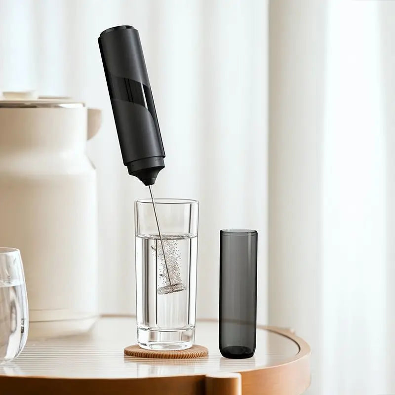 1 set of AA battery powered electric milk frother, milk frother, coffee mixer, portable jam maker, cake cream mixer