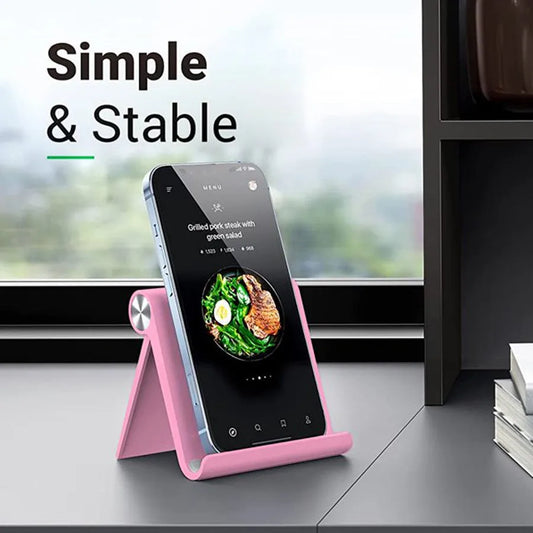 Adjustable Phone Holder Stand Portable Foldable Desktop Phone Support  Universal Cell Phone Stand for iPhone, Samsung