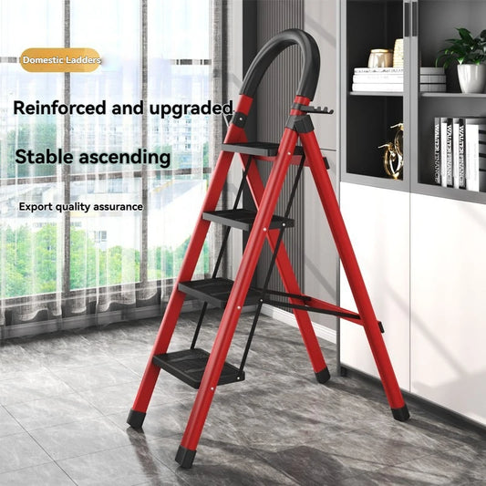 Heavy-Duty Folding Step Ladder – Anti-Slip Portable Multi-Purpose Climbing Ladder (3–6 Steps)