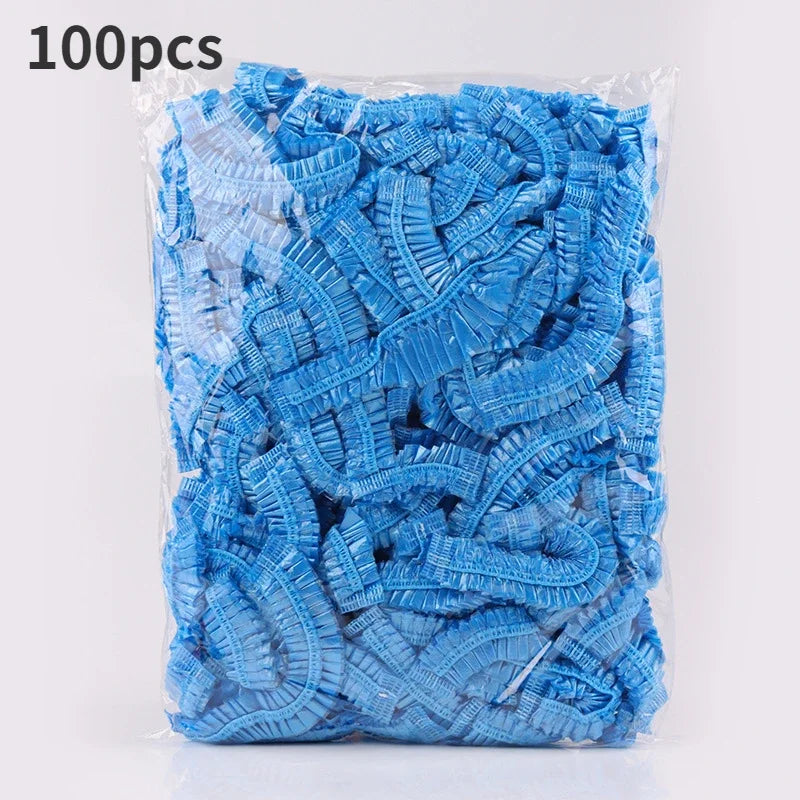 Disposable Shower Caps – Waterproof & Transparent, Pack of 50 or 100