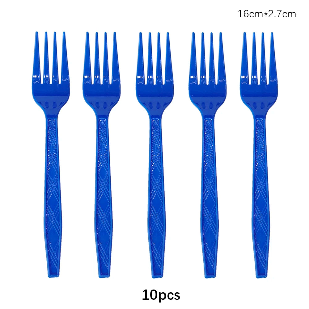 Disposable Cutlery Set – Colorful Knife, Fork & Spoon for Parties, Weddings & Events