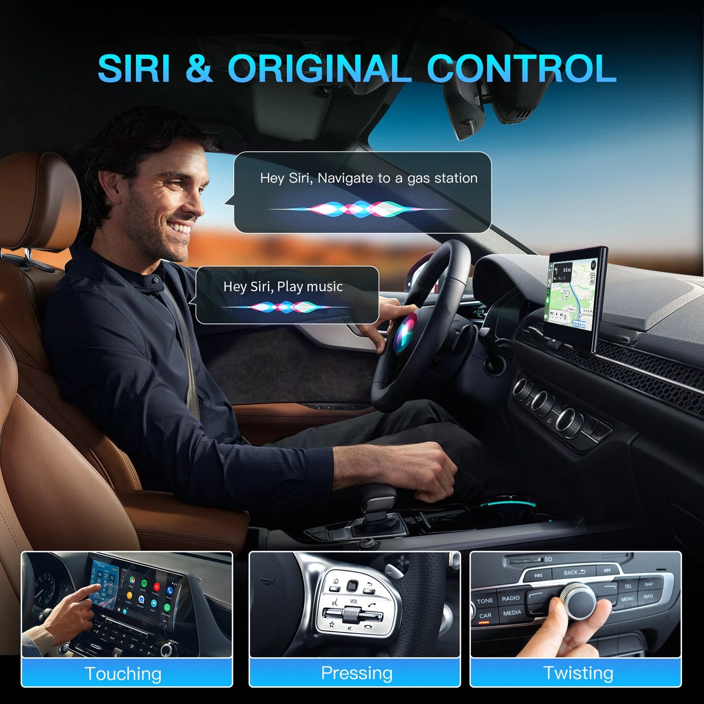 Wireless CarPlay & Android Auto Adapter for Geely – USB Plug & Play for Tugella, Monjaro, Atlas Pro & More