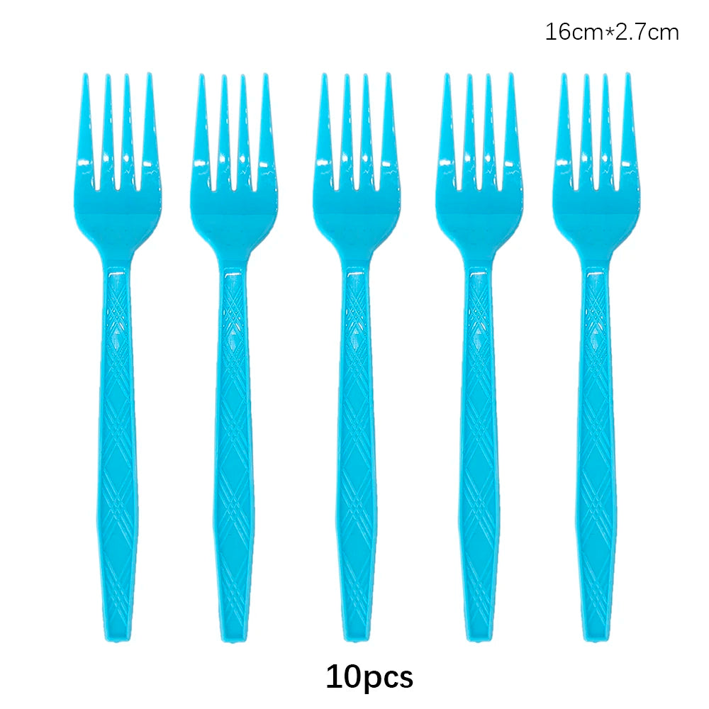 Disposable Cutlery Set – Colorful Knife, Fork & Spoon for Parties, Weddings & Events