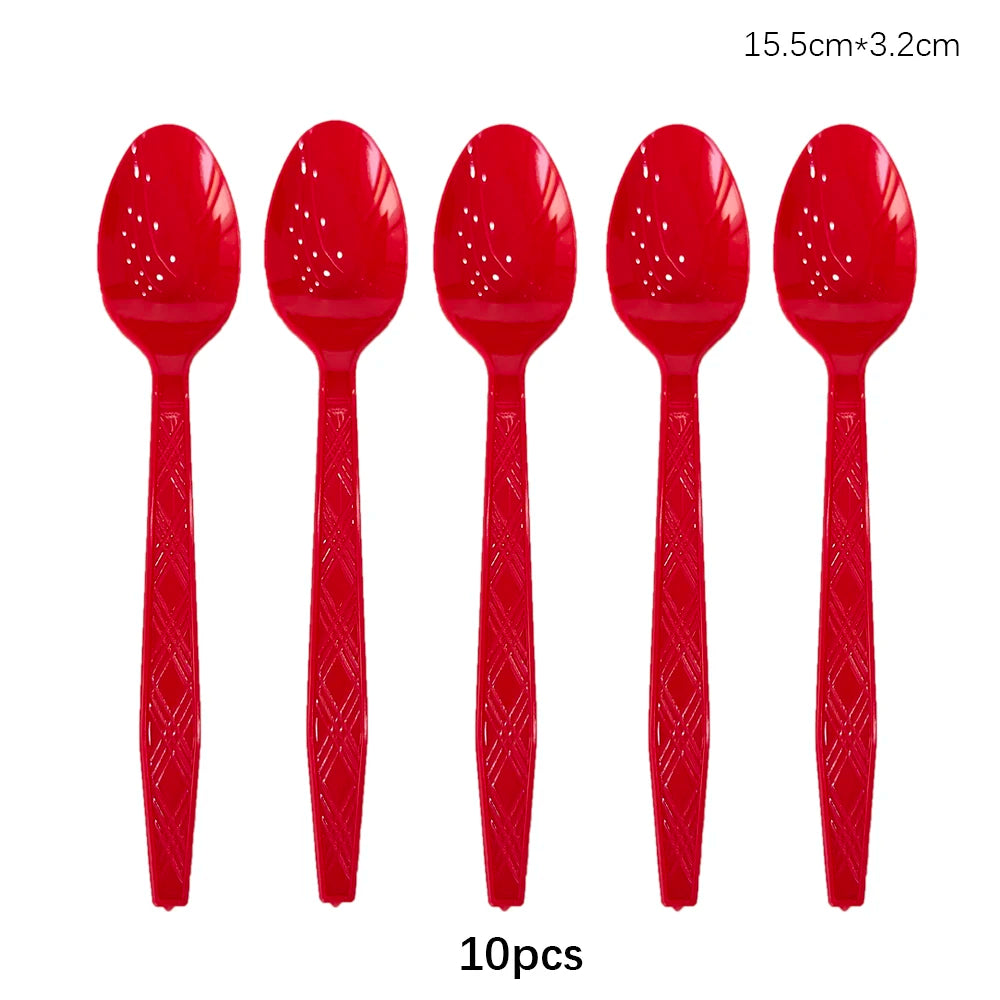 Disposable Cutlery Set – Colorful Knife, Fork & Spoon for Parties, Weddings & Events