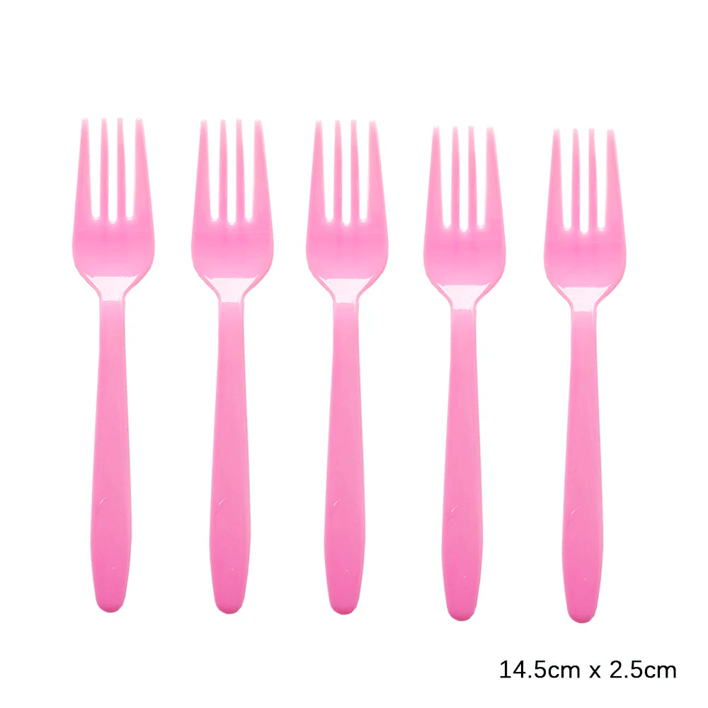 Disposable Cutlery Set – Colorful Knife, Fork & Spoon for Parties, Weddings & Events